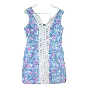 LILLY PULITZER Target 20th Anniversary Collection My Fans Shift Dress Size 10